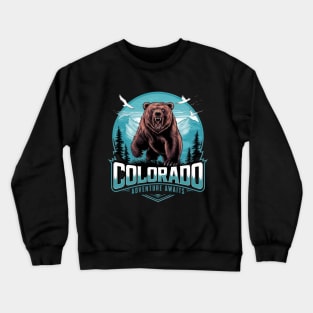 Wild Colorado: Land of the Roaring Bear Crewneck Sweatshirt